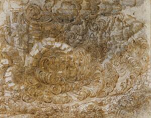 Da Vinci Art Print - A Deluge