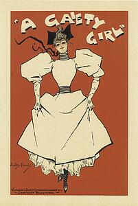 Dudley Hardy Art Print - A Gaiety Girl