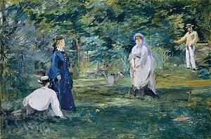 Game Art Print - A Game Of Croquet