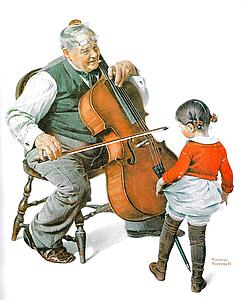 Grandpa Art Print - A Meeting Of Minds