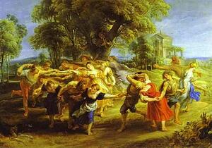 A Peasant Dance - Art Print Art Print - A Peasant Dance