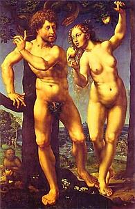 Art Print - Adam And Eve In Paradise
