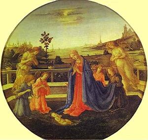 Adoration Of The Child - Art Print Art Print - Adoration Of The Child