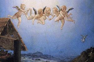 Adoration Of The Shepherds. Detail - Art Print Art Print - Adoration Of The Shepherds. Detail