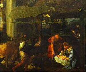 Adoration Of The Shepherds - Art Print Art Print - Adoration Of The Shepherds