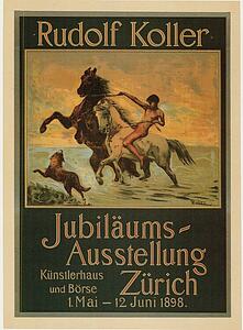 Pour Art Print - Affiche Suisse Pour "jubiläums Ausstellung". Exposition D'un Jubilé Artistique À Zurich.