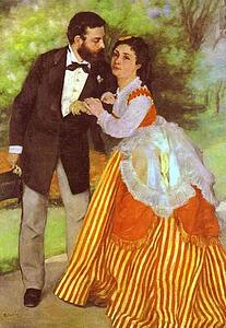 Art Print - Alfred Sisley And His Wife