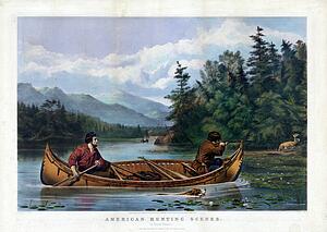 Hunting Art Print - American Hunting Scenes: "a Good Chance".
