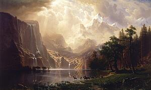 Bierstadt Art Print - Among The Sierra Nevada, California
