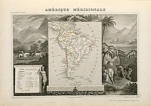 South Art Print - Amérique Méridionale