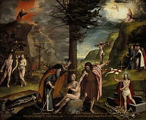 Allegory Art Print - An Allegory Of The Old And New Testaments
