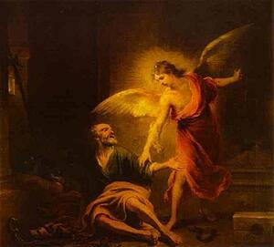 Art Print - Angel Rescues St. Peter From Prison