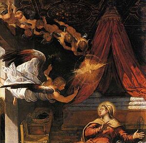 Annunciation. Detail - Art Print Art Print - Annunciation. Detail