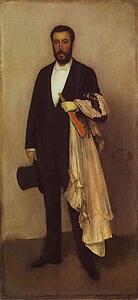 Art Print - Arrangement In Flesh Color And Black: Portrait Of Théodore Duret