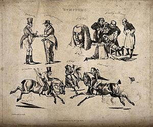 Henry Alken Art Print - Aspects Of Life Expressed As Symptoms.