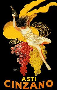 Bottles Art Print - Asti Cinzano (1920)
