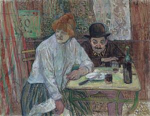 At The Café Art Print - At The Café La Mie