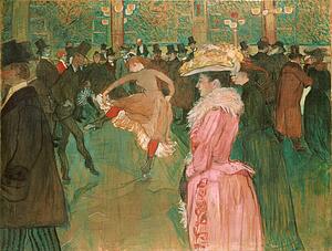 Henri De Toulouse Lautrec Art Print - At The : The Dance