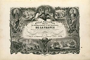 Possession Art Print - Atlas National Illustré Des 86 Départements Et Des Possessions De La France (Titre Gravé)