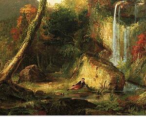 Art Print - Autumn Landscape (Mount Chocorua). Detail