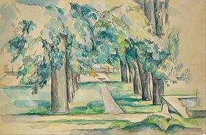 Chestnut Trees At Jas De Bouffan Art Print - Avenue Of Chestnut Trees At The Jas De Bouffan