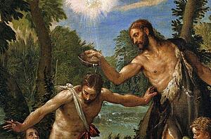 Baptism Of Christ. Detail - Art Print Art Print - Baptism Of Christ. Detail