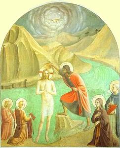 Baptism Of Christ - Art Print Art Print - Baptism Of Christ
