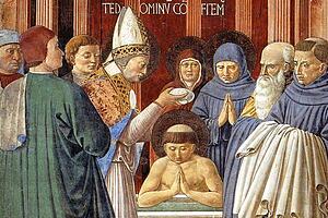 Baptism Of St. Augustine. Detail - Art Print Art Print - Baptism Of St. Augustine. Detail