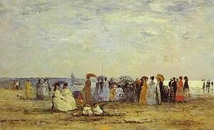 Art Print - Bathers On The Beach At Trouville