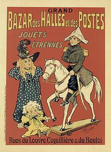 Fernand Fernel Art Print - Bazar Des Halles Et Postes