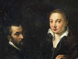 Bernardino Campi Painting Sofonisba Anguissola. Detail - Art Print Art Print - Bernardino Campi Painting Sofonisba Anguissola. Detail