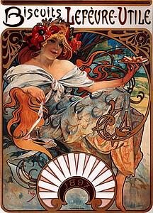 Lefevre Utile Art Print - Biscuits Lefevre-Utile 1897