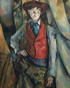 Red Art Print - Boy In A Red Waistcoat