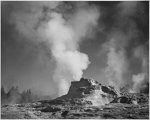 Castle Art Print - Castle Geyser Cove, Yellowstone National Park, Wyoming. Photographs Of National Parks And Monuments, Compiled 1941 - 1942, Documenting The Period Ca. 1933 - 1942.