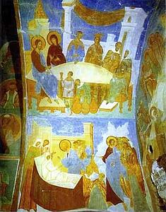 Ceiling Mural In The Church Of Nativity Of The Virgin In The Pherapontov Monastery - Art Print Art Print - Ceiling Mural In The Church Of Nativity Of The Virgin In The Pherapontov Monastery