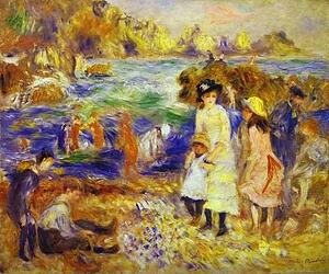 Art Print - Children On The Beach Of Guernesey