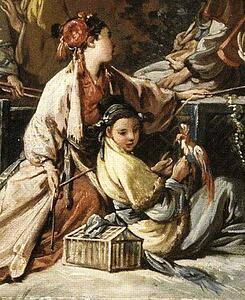 Art Print - Chinese Hunting. Detail