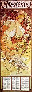 Avril Art Print - Chocolat Masson/chocolat Mexican Avril, Mai, Juin 1897