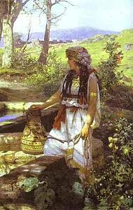 Christ And The Samaritan Woman. Detail - Art Print Art Print - Christ And The Samaritan Woman. Detail