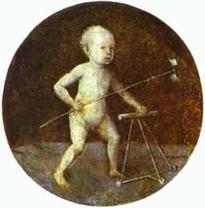 Art Print - Christ Child With A Walking-Frame