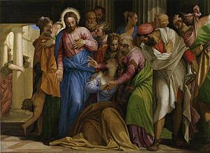 Art Print - Christ Healing A Woman With An Issue Of Blood