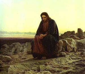 Art Print - Christ In The Desert