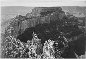 Grand Canyon National Park Art Print - Close-In View Of Curred Cliff, "grand Canyon National Park, " Arizona. Photographs Of National Parks And Monuments, Compiled 1941 - 1942, Documenting The Period Ca. 1933 - 1942.