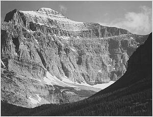 Close In View Art Print - Close In View Of Mountain Side, "from Going-To-The-Sun Chalet, Glacier National Park, " Montana. Photographs Of National Parks And Monuments, Compiled 1941 - 1942, Documenting The Period Ca. 1933 - 1942.