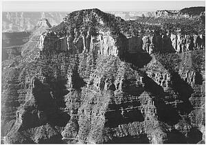 Close In View Art Print - Close-In View Taken From Opposite Of Cliff Formation, High Horizon, "grand Canyon National Park, " Arizona. Photographs Of National Parks And Monuments, Compiled 1941 - 1942, Documenting The Period Ca. 1933 - 1942.