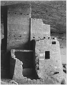 Up Art Print - Close-Up, "cliff Palace, Mesa Verde National Park, " Colorado. (Vertical Orientation). Photographs Of National Parks And Monuments, Compiled 1941 - 1942, Documenting The Period Ca. 1933 - 1942.