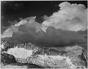 Kings River Canyon Proposed As A National Park Art Print - Clouds - White Pass, Kings River Canyon (Proposed As A National Park), California, 1936. Photographs Of National Parks And Monuments, Compiled 1941 - 1942, Documenting The Period Ca. 1933 - 1942.