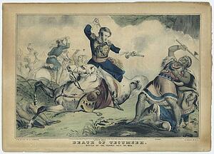 Death Art Print - Colonel Johnson Shoots Tecumseh; "death Of Tecumseh. Battle Of The Thames", Oct. 18, 1813.