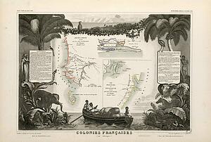 Austral Art Print - Colonies Françaises (En Afrique) (Hémisphère Boréal Et Austral)