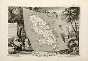 Colonies Francaises En Amerique Art Print - Colonies Françaises (En Amérique) (Hémisphère Boréal)